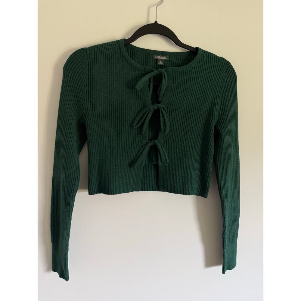 $18 New Wild Fable Twin Cardigan Set - Small - Green - Picture 6 of 8